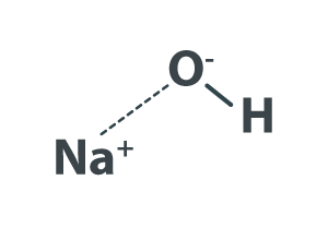 Caustic soda lye Molecular Image