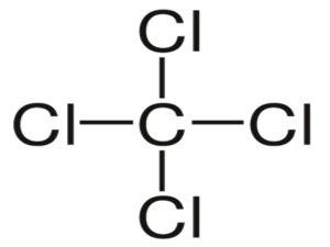 Carbon tetrachloride Molecular Image