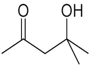 Diacetone Alcohol Molecular Image