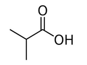Isobutyric acid Molecular Image