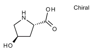 L-Hydroxyproline Molecular Image