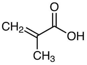 Methacrylic acid Molecular Image