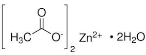 Zinc Acetate dihydrate Molecular Image